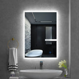 LED Illuminated Bathroom Mirror with Demister (No cabinet) 500x700mm