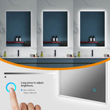 LED Illuminated Bathroom Mirror with Demister (No cabinet) 500x700mm