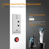 630x650mm LED Mirror Cabinet with White Aluminium Shaver Socket Demister 3-Color Chaing 2-Doors