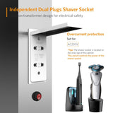 500x700mm Mirror Cabinet with LED Illuminated Shaver Socket Demister Adjustable Color Straight