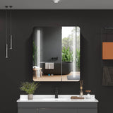 600x700mm LED Mirror Cabinet with Shaver Socket Touch-Switch Anti-fog 2 Doors, Silver