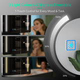 600x700mm LED Mirror Cabinet with Shaver Socket Touch-Switch Anti-fog 2 Doors, White