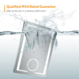 800x600mm LED Illuminated Bathroom Mirror With Demister Magnifying (No cabinet)