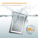 500x700mm LED Illuminated Aluminum Bathroom Mirror with Demister (No cabinet)