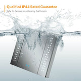 LED Mirror Cabinet with Shaver Socket Dimmer Switch 650x600mm Dot Lights