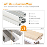 800x600mm LED Illuminated Bathroom Mirror With Demister Magnifying (No cabinet)