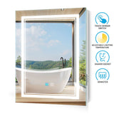 LED Illuminated Bathroom Mirror with Shaver Socket Adjustable Color (No cabinet) 500x700mm