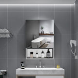 Bathroom Mirror Cabinet With Hollow Out Style 500x700mm