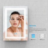 LED Illuminated Bathroom Mirror with Shaver Socket Adjustable Color (No cabinet) 500x700mm