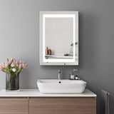 500x700mm LED Illuminated Bathroom Mirror with Shaver Socket (No cabinet)