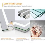 500x700mm LED Illuminated Aluminum Bathroom Mirror with Demister (No cabinet)