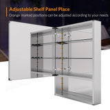 Bathroom Mirror Cabinet With Hollow Out Style 500x700mm