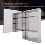 500x700mm Bathroom Mirror Cabinet with Hollow Out Style