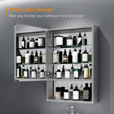 Bathroom Mirror Cabinet With Hollow Out Style 500x700mm