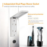 LED Illuminated Mirror Cabinet with Shaver Socket Demister Adjustable Color 500x700mm