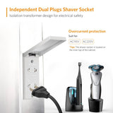 600x700mm LED Bathroom Mirror Cabinet with Ambient Lighting Shaver Socket 2 Doors