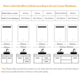 LED Illuminated Bathroom Mirror Cabinet with Shaver Socket Demister 400x600mm