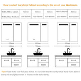 650x600mm Led Illuminated Bathroom Mirror Cabinet with Shaver Socket 2 Doors Demister