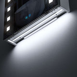 650x600mm LED Mirror Cabinet with Shaver Socket Dimmer Switch Square Lights