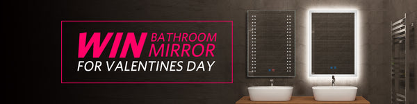 To celebrate Valentine's Day we’re giving away two LED Illuminated Bathroom Mirror