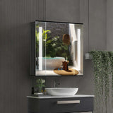 650x600mm LED Mirror Cabinet with Touch-Switch Anti-fog Shaver Socket