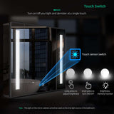 650x600mm LED Mirror Cabinet with Touch-Switch Anti-fog Shaver Socket