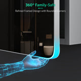 500x700mm LED Mirror Cabinet with Silver Aluminum Touch-Switch Anti-fog Shaver Socket