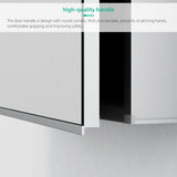 600x700mm LED Mirror Cabinet with Shaver Socket Touch-Switch Anti-fog 2 Doors