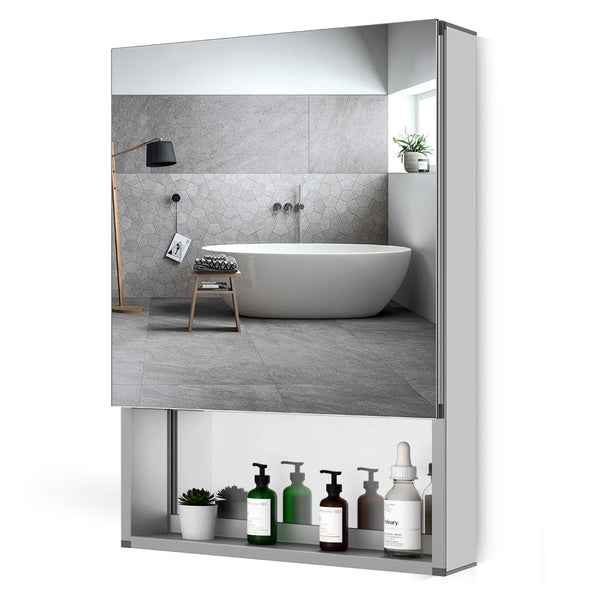 Bathroom Mirror Cabinet With Hollow Out Style 500x700mm