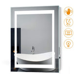 500x700mm LED Illuminated Bathroom Mirror with Shaver Socket (No cabinet)